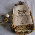 Mochila de animales de leopardo de lujoso